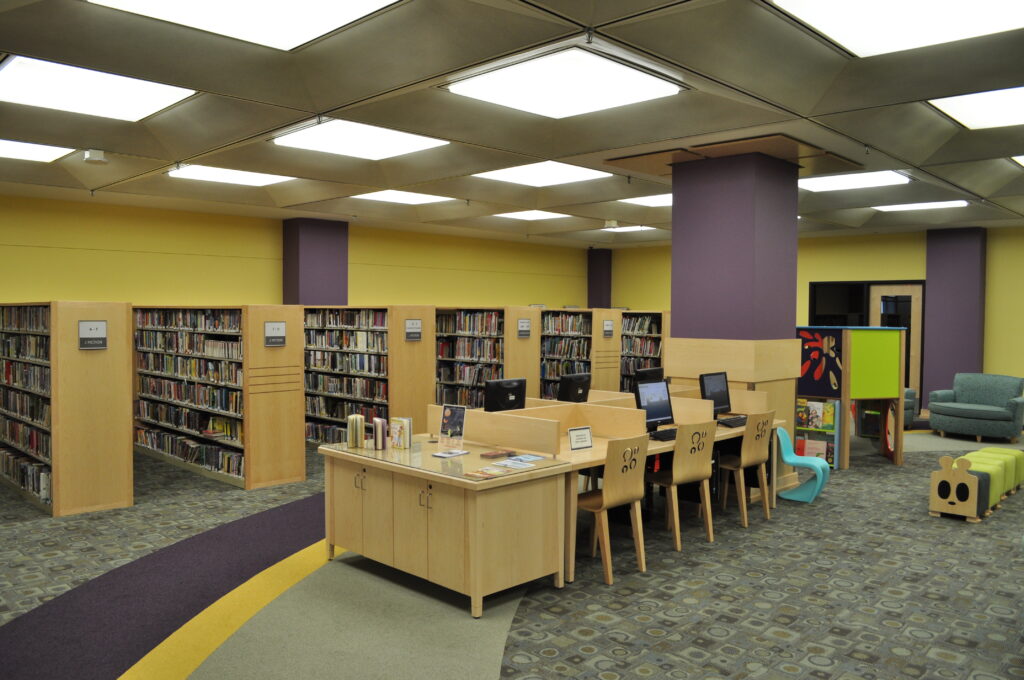 Library Renovation Incorporates Natural Light slide
